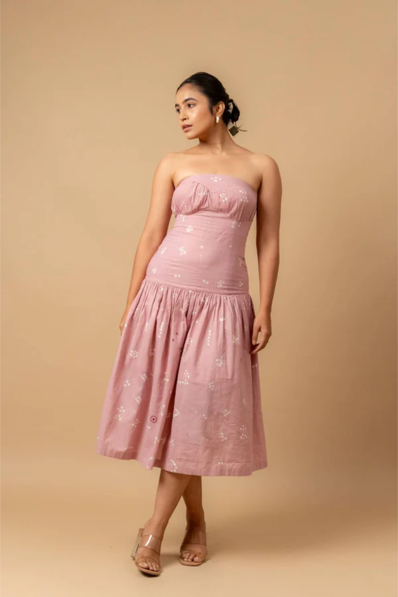 BELLBLUSH BANDHANI DRESS