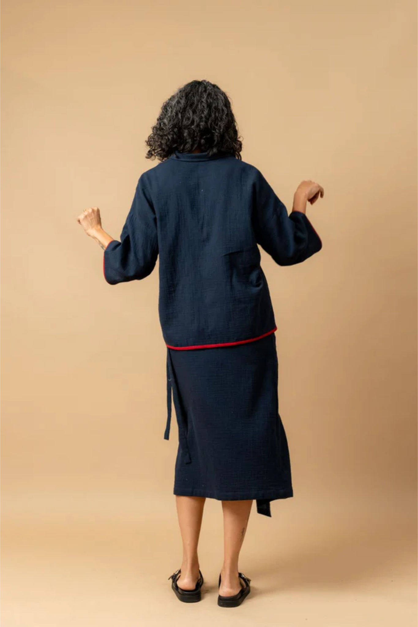 SHIRIN BLUE OVERSIZED SHIRT