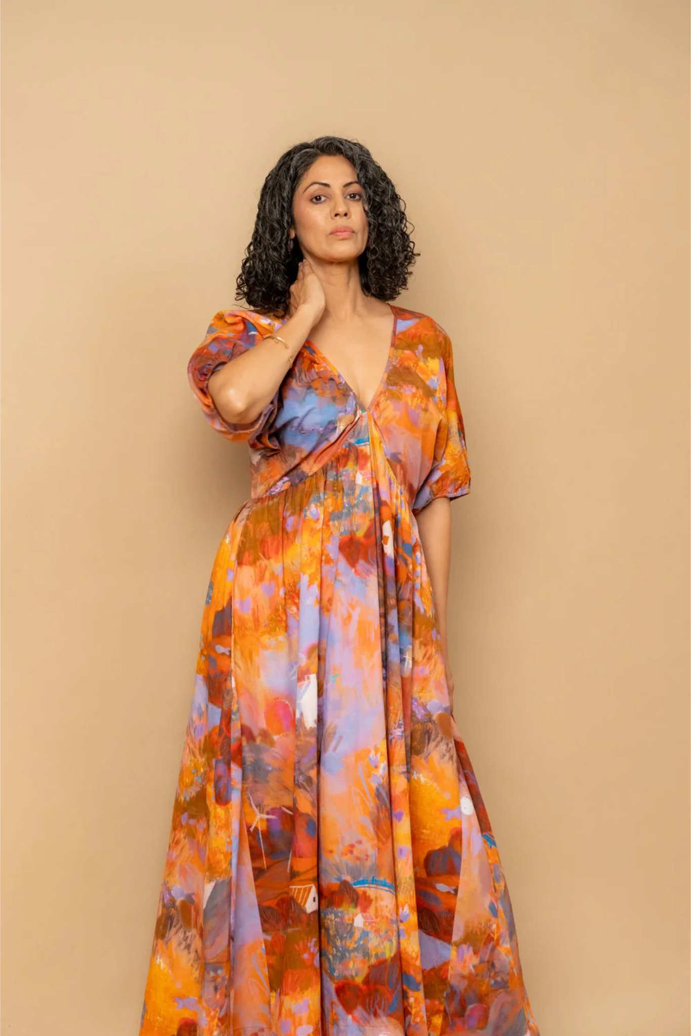 DEWBELL PRINTED DRESS