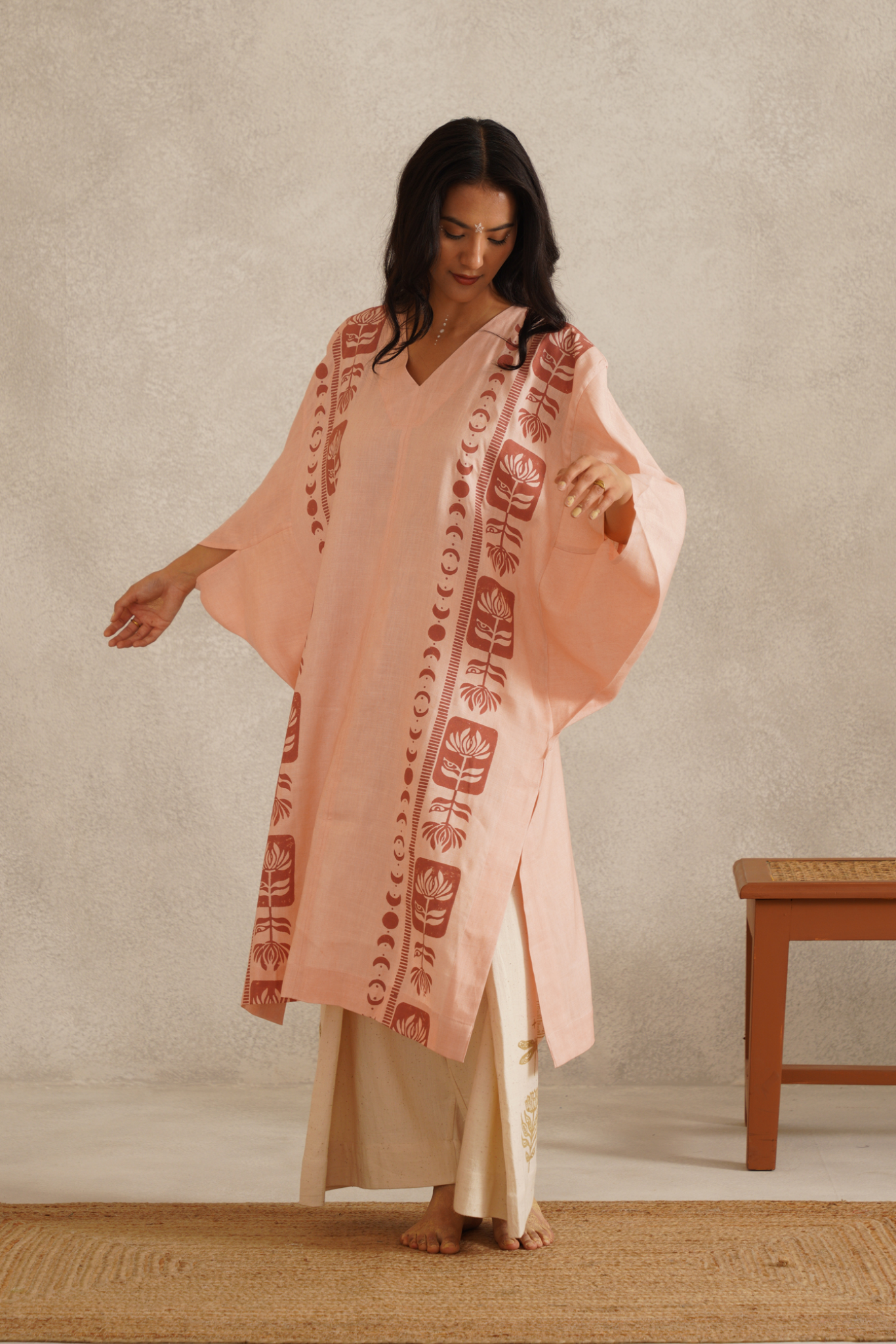 Solace Kurta - Salmon Pink