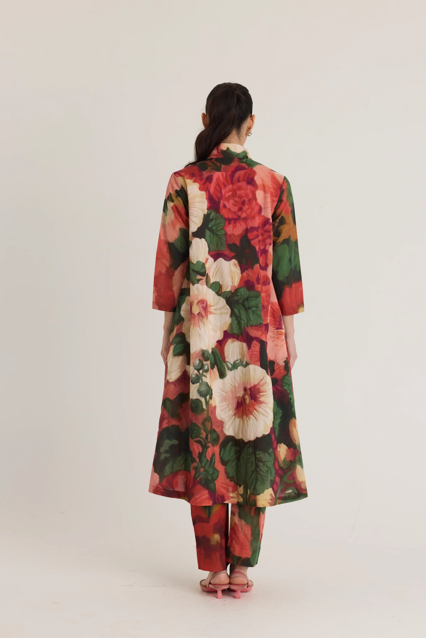 Scarlett V neck long Kurta Set