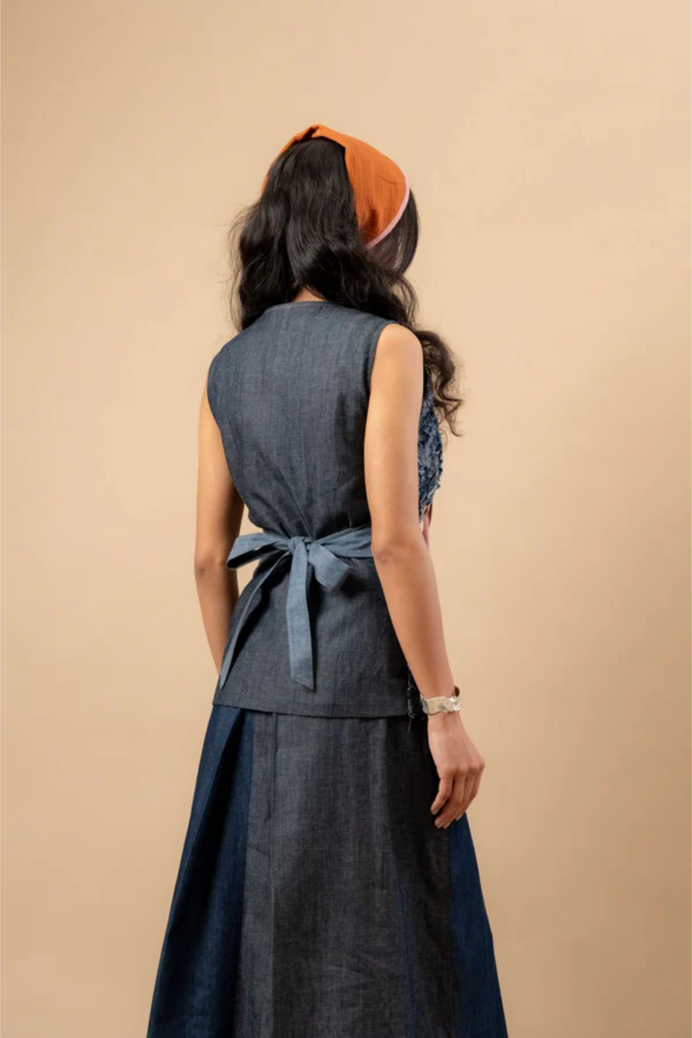 IDA UPCYCLED DENIM WAISTCOAT