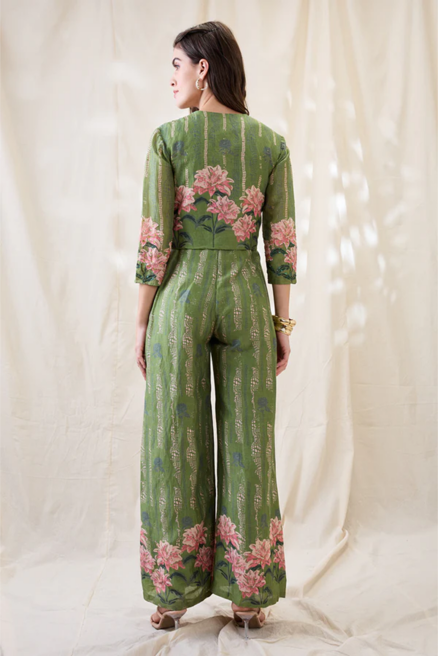 Ravya Embroidered Jumpsuit Set