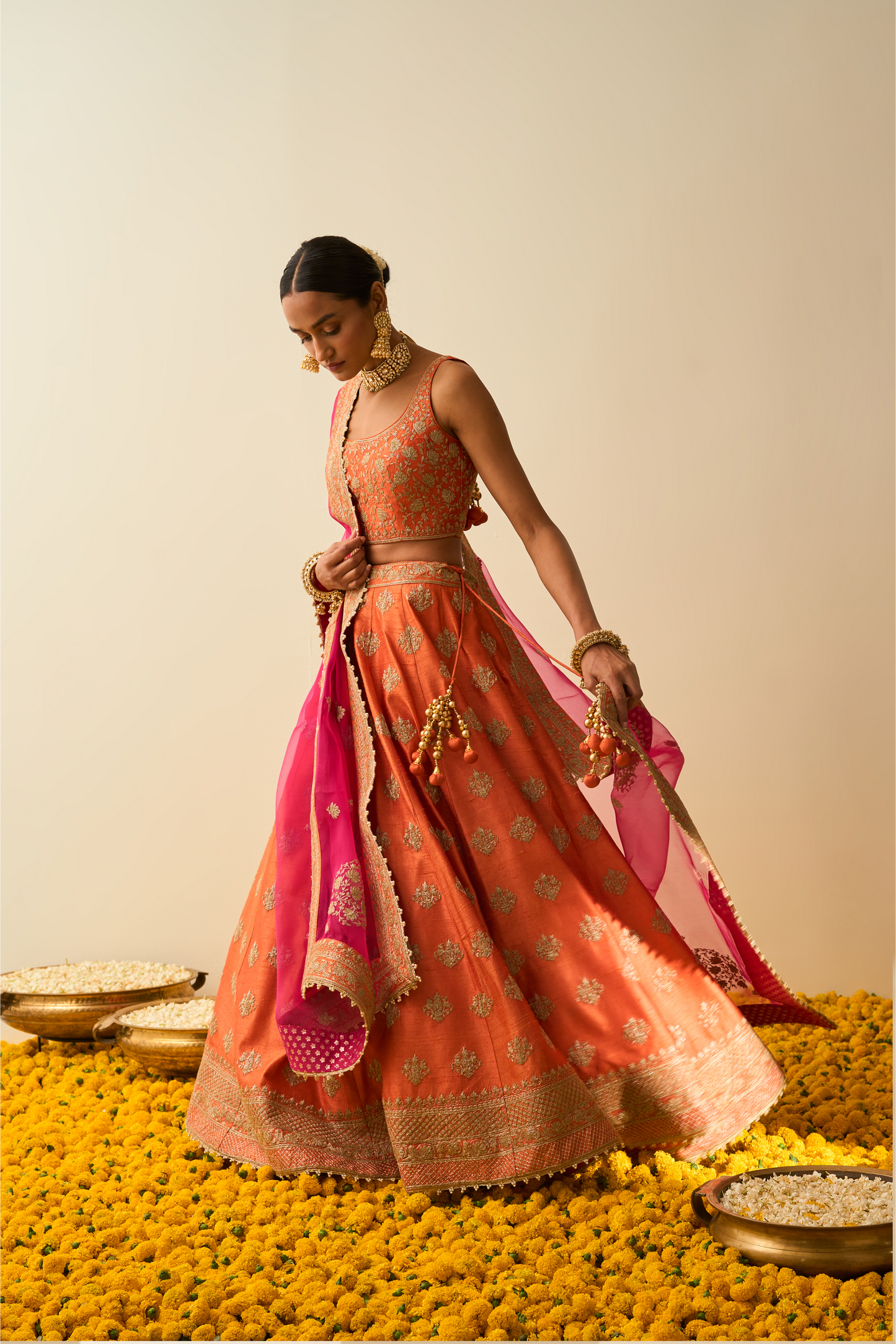 Mahira Lehenga with Blouse and Dupatta