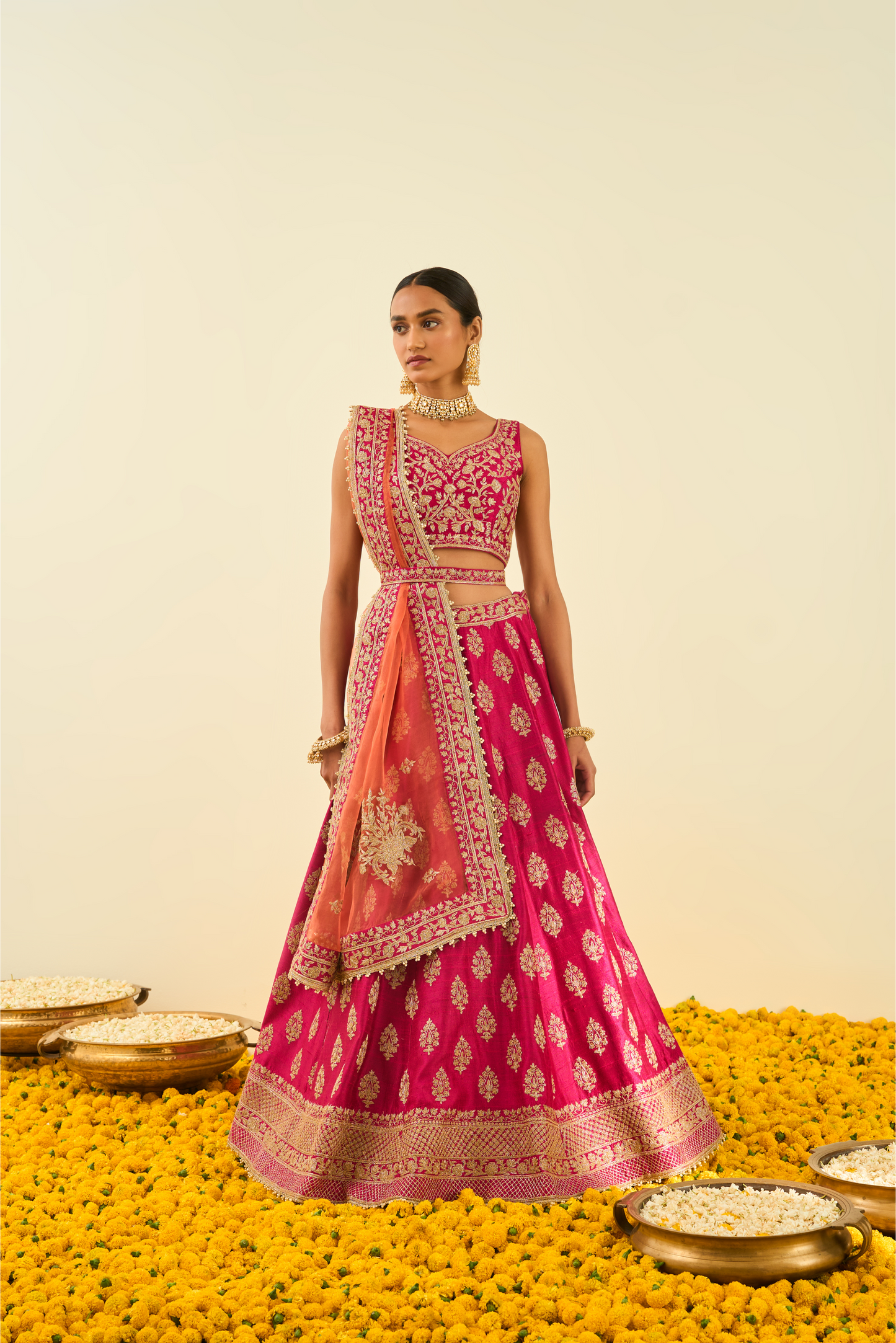 Masiah Lehenga with blouse and dupatta