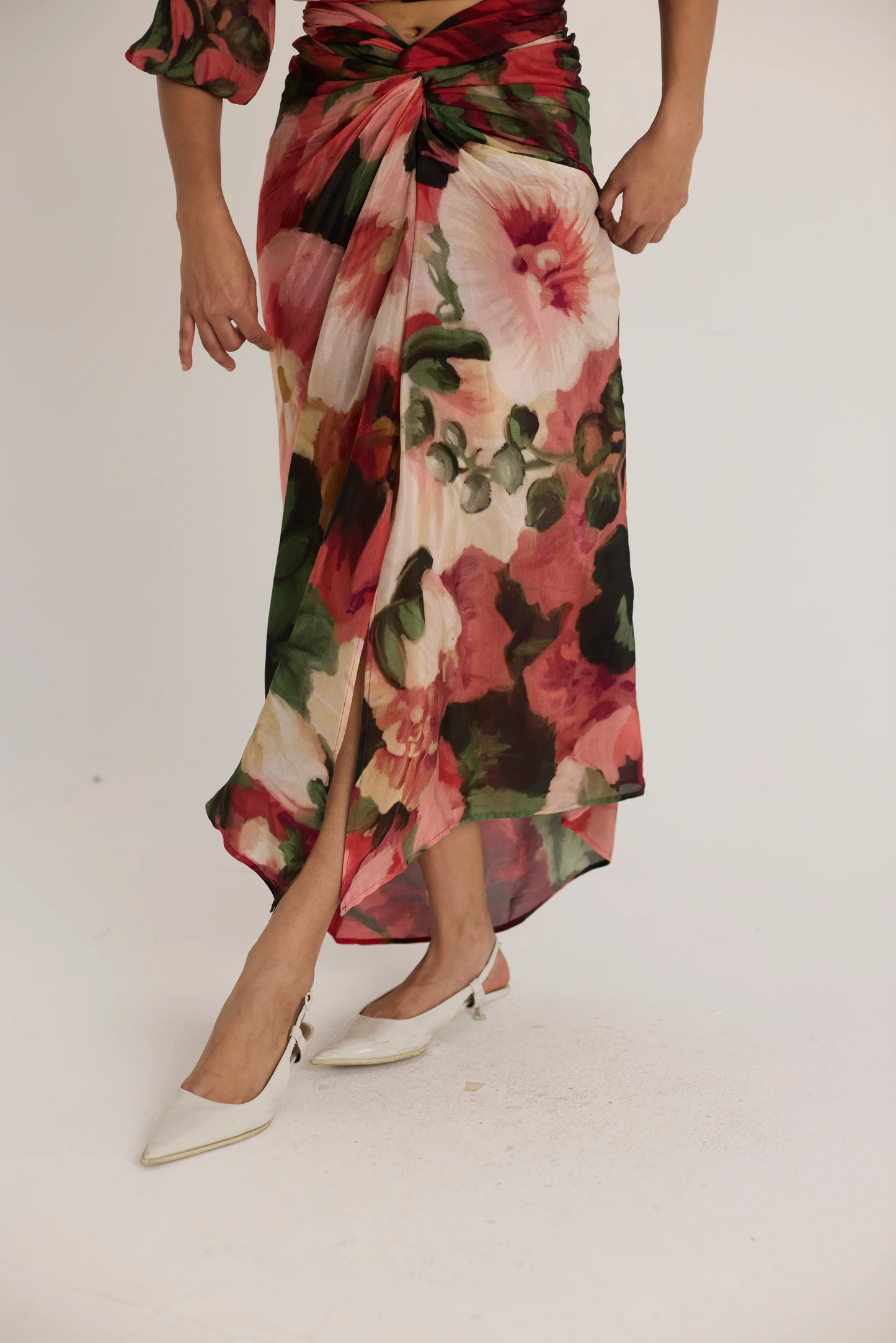 Scarlett Tie Up Top & Skirt Set