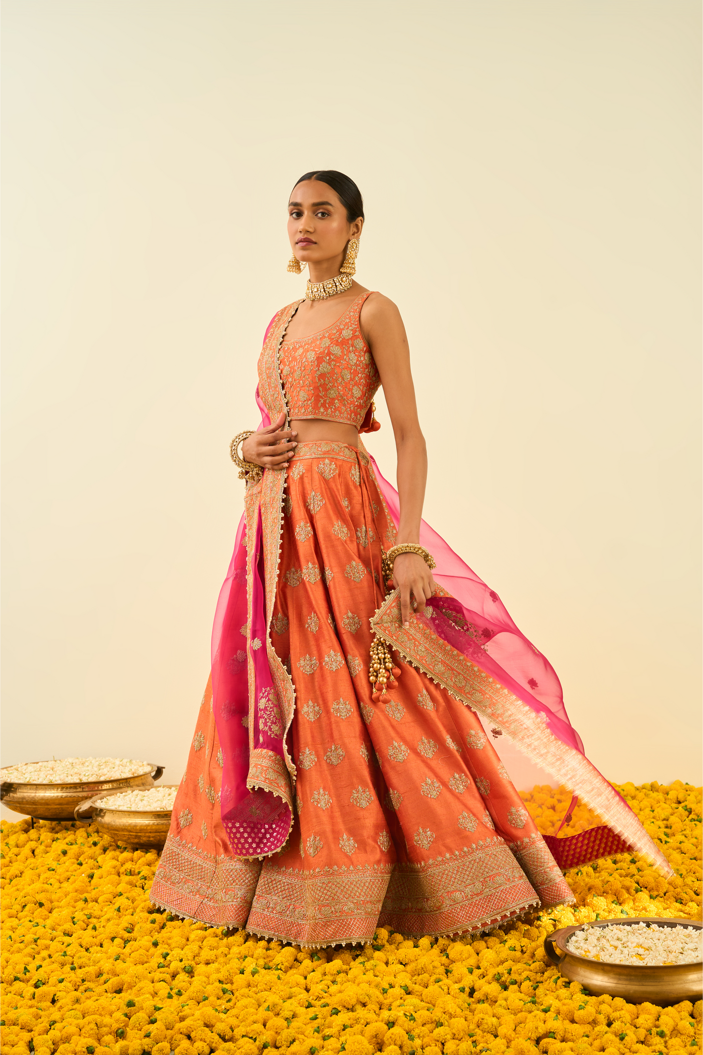 Mahira Lehenga with Blouse and Dupatta