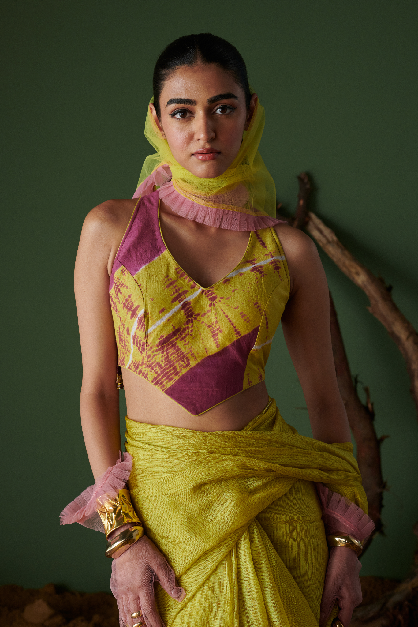 NIMBU SODA POP - Saree with Blouse