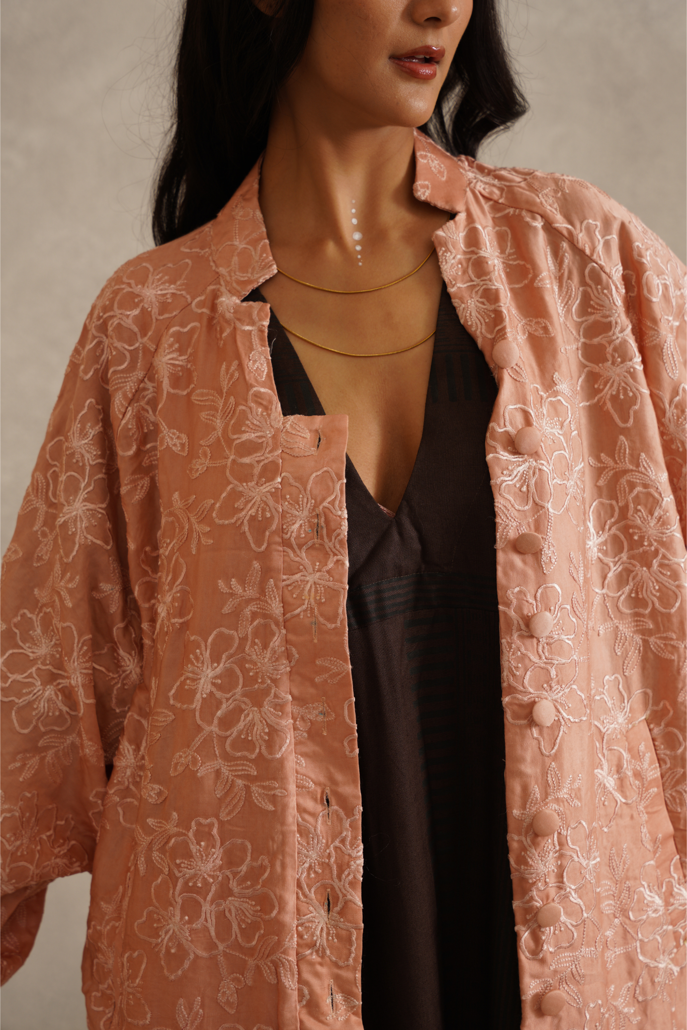 Embrace cape - Salmon Pink