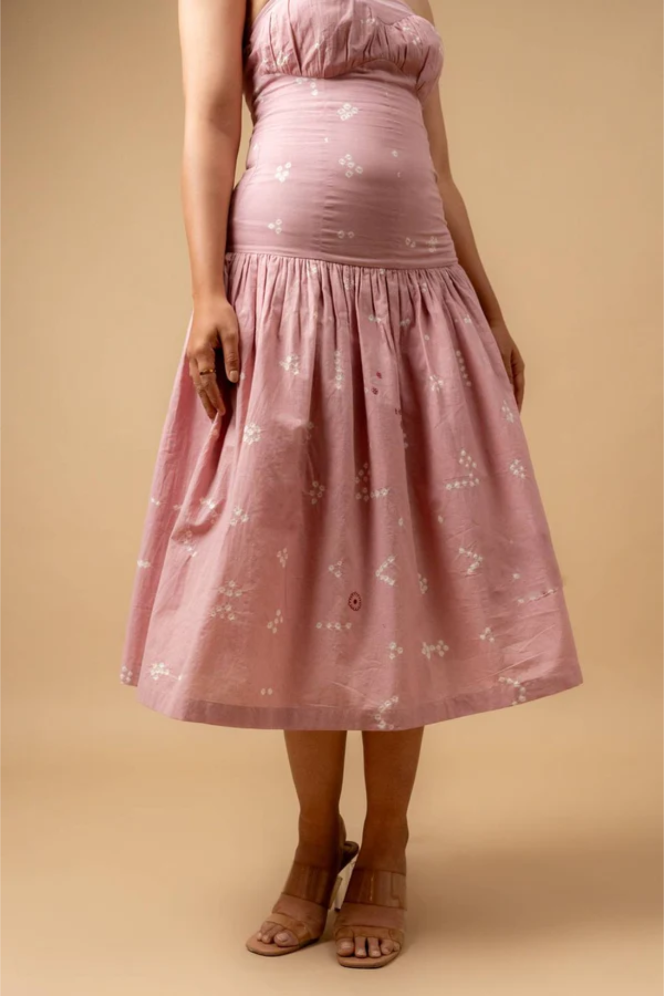 BELLBLUSH BANDHANI DRESS