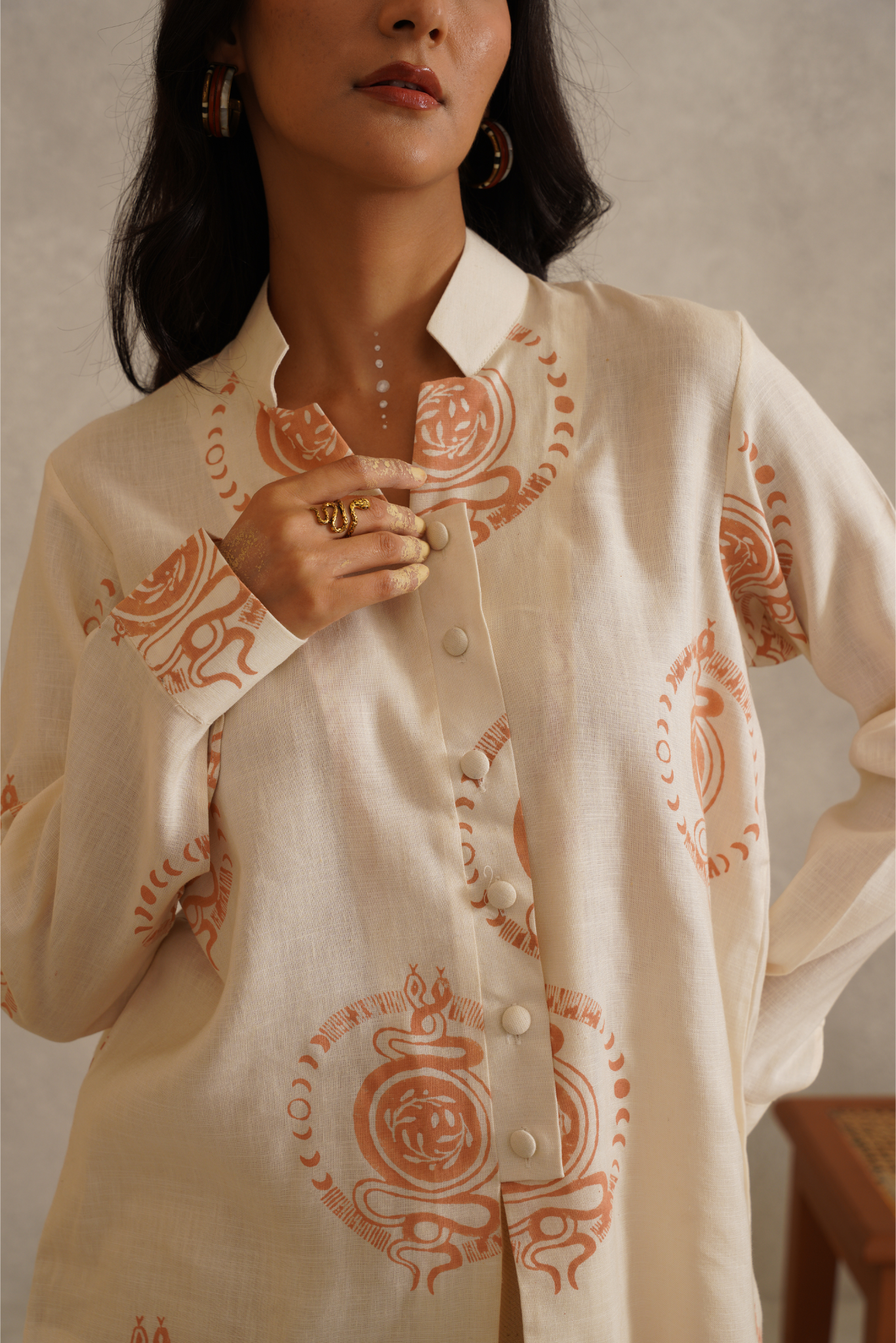 Anchor Shirt - Off - white