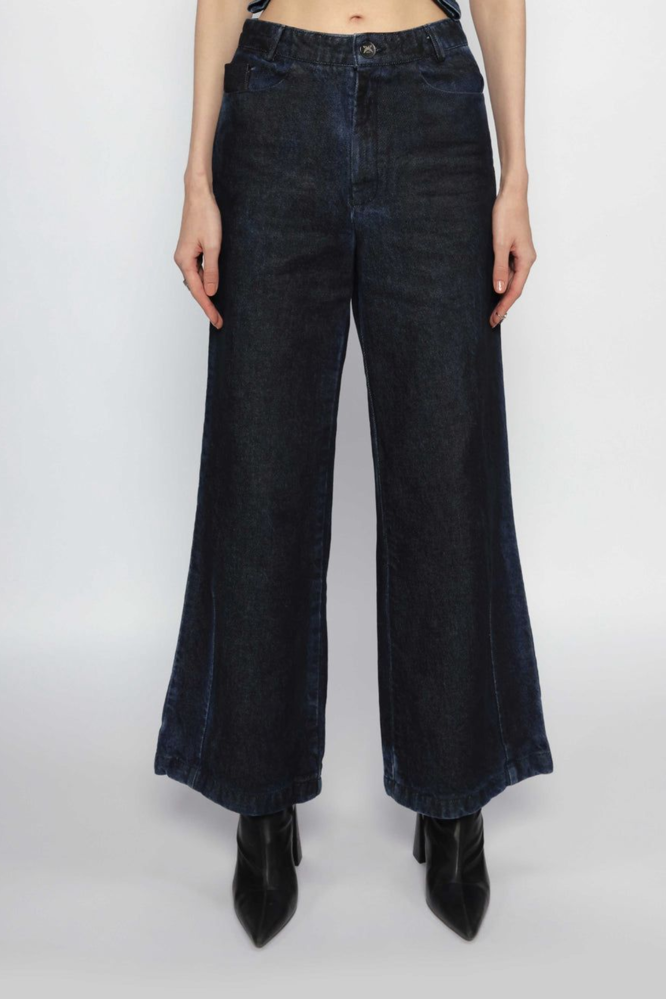 Diffused Denim Pants