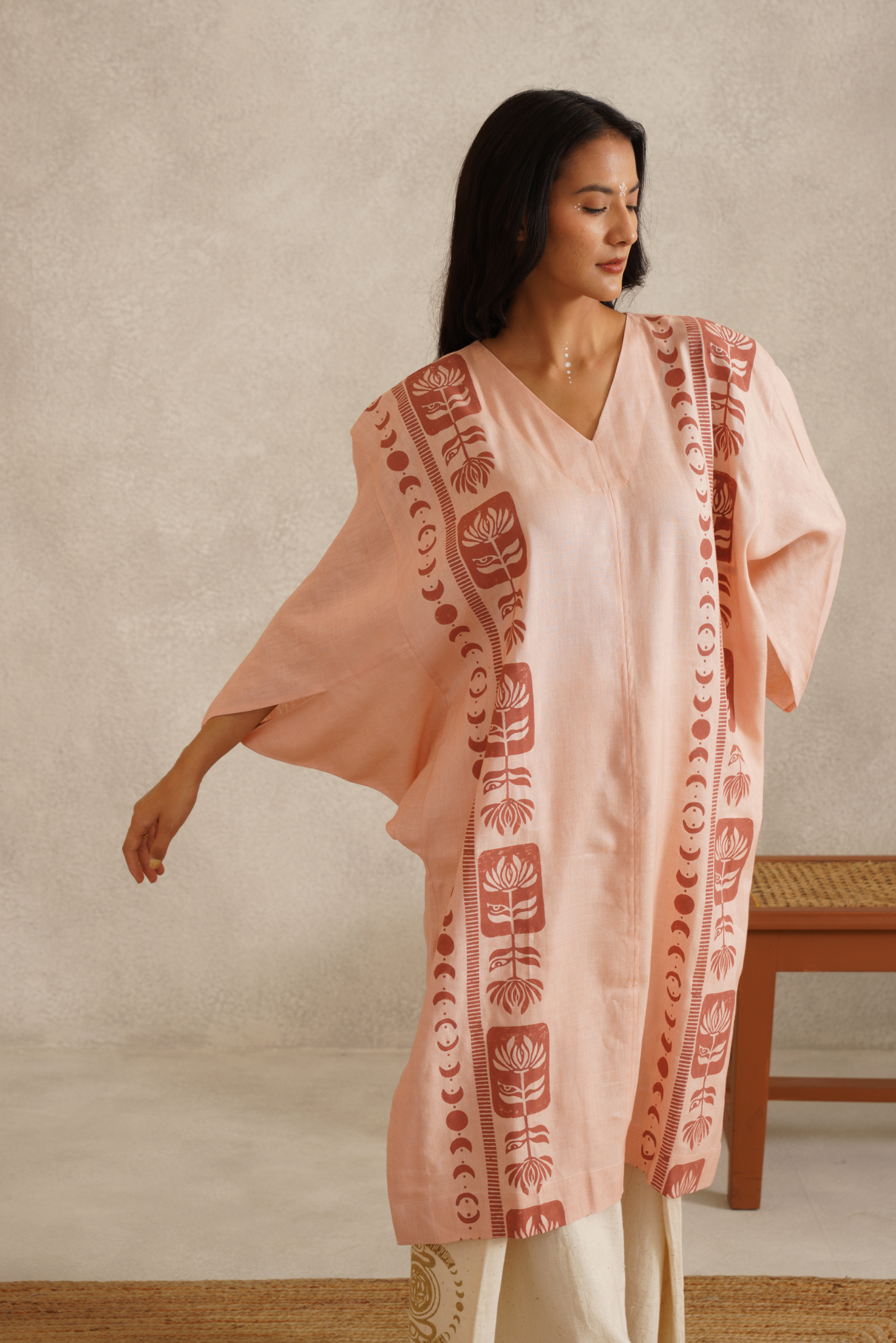 Solace Kurta - Salmon Pink