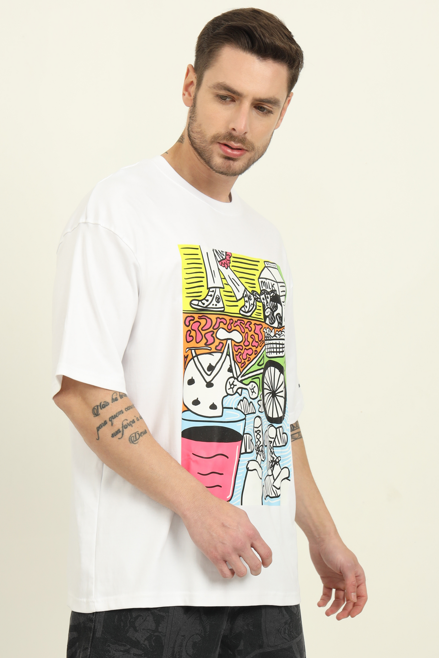 Milky Day Oversized Aesthetic T-shirt