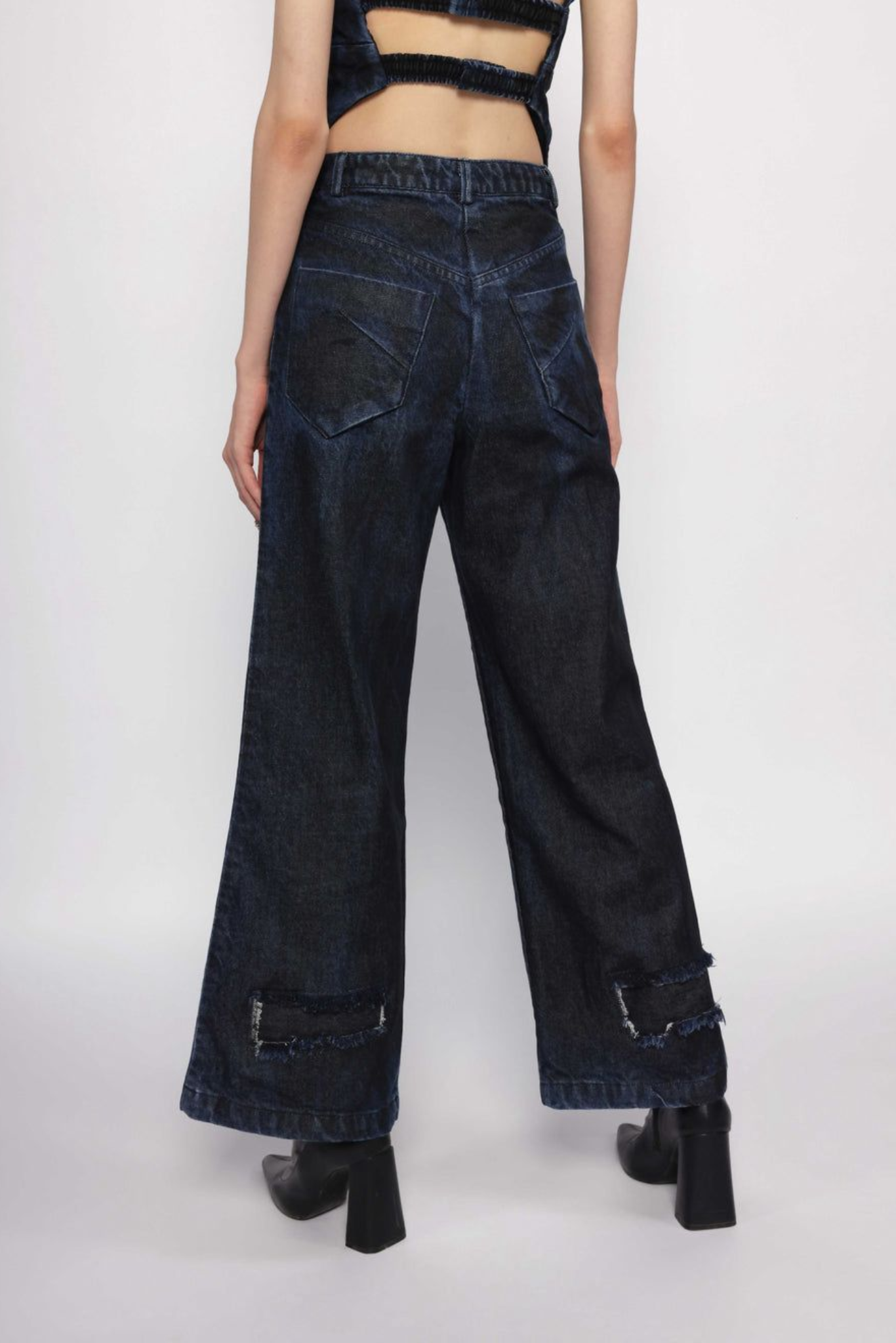 Diffused Denim Pants