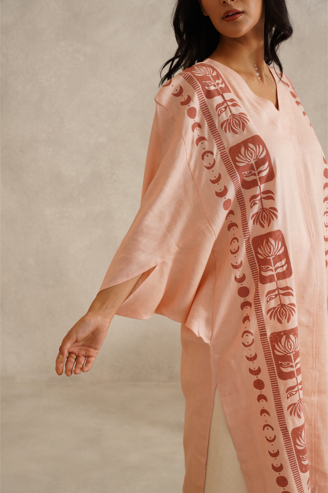 Solace Kurta - Salmon Pink