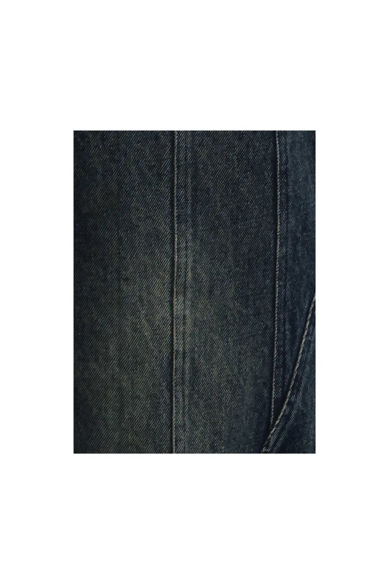 Denim Blazer with Open Back