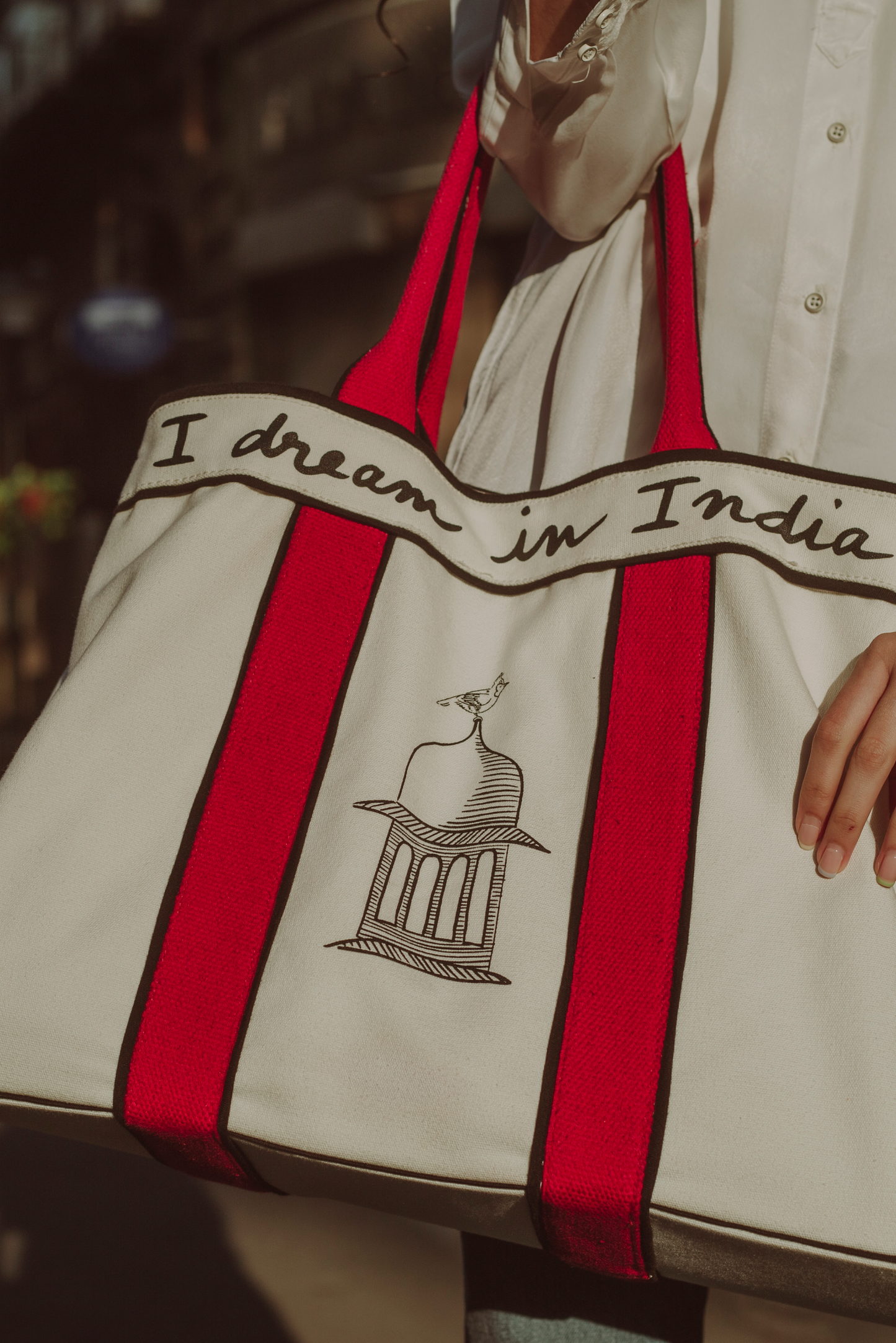 The India Tote - Poppy Red