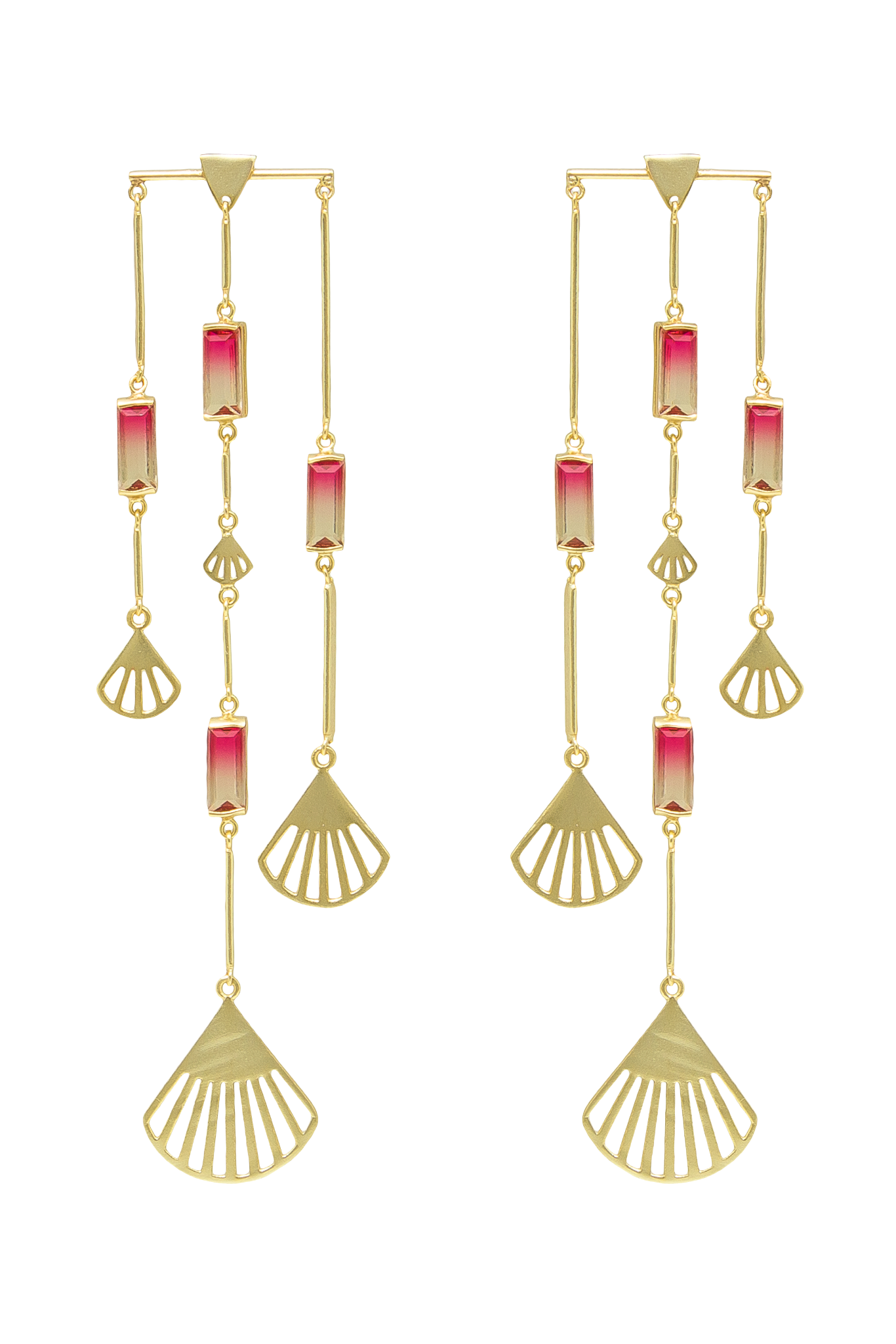 MELON DEW CHANDELIER EARRING