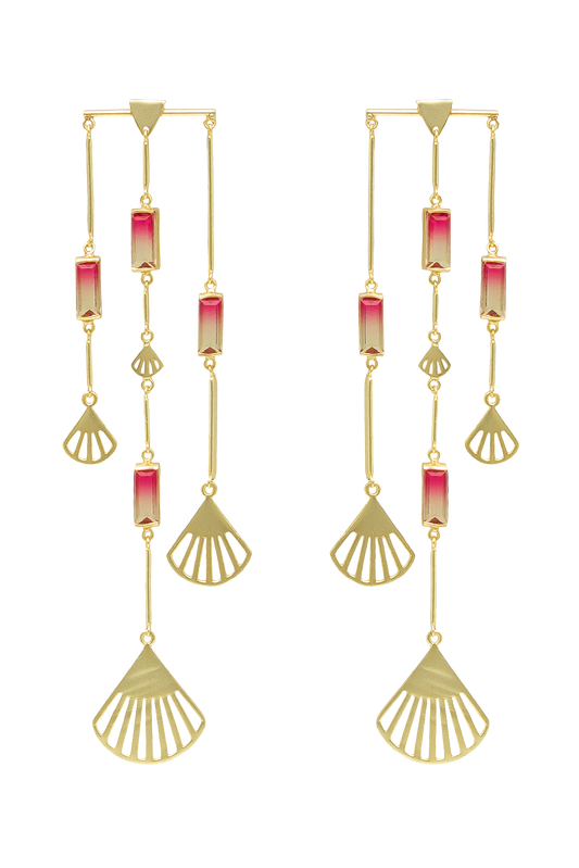 MELON DEW CHANDELIER EARRING