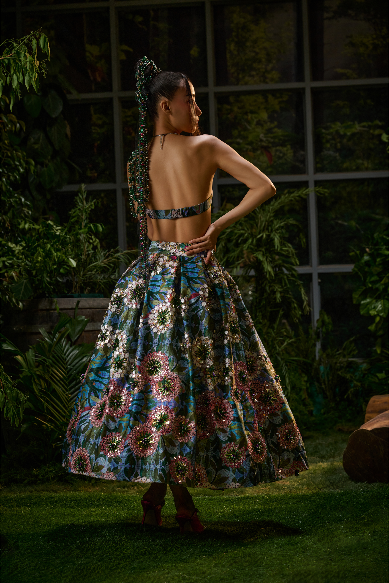 Multi Freezy Twill Lehenga