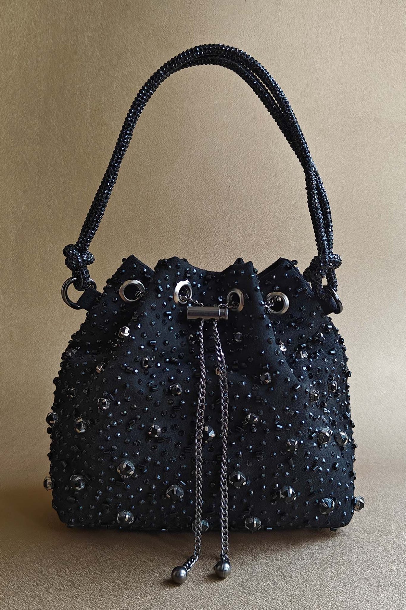 Starry Bucket Bag - Black