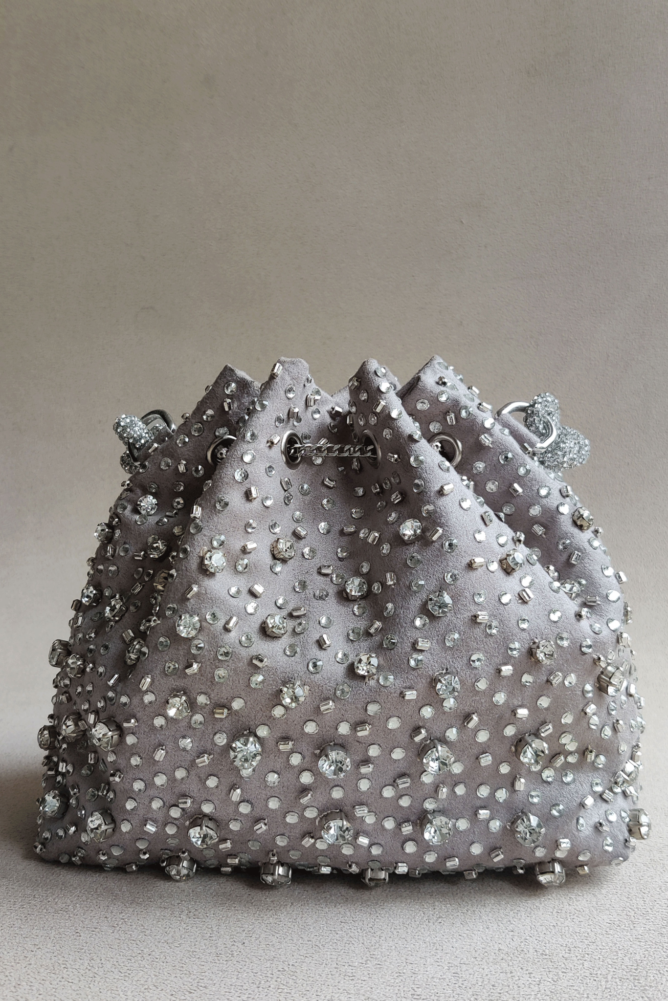 Starry Bucket Bag - Silver Grey