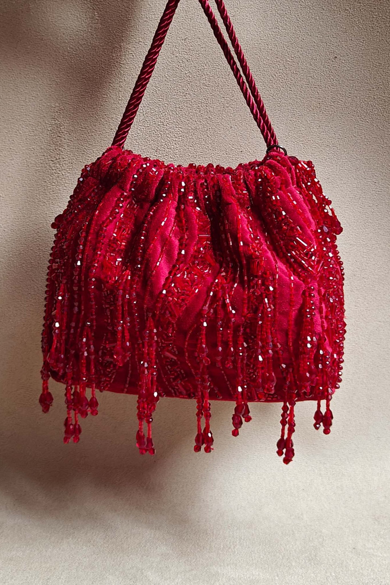 Pouch Bag - Crimson Red