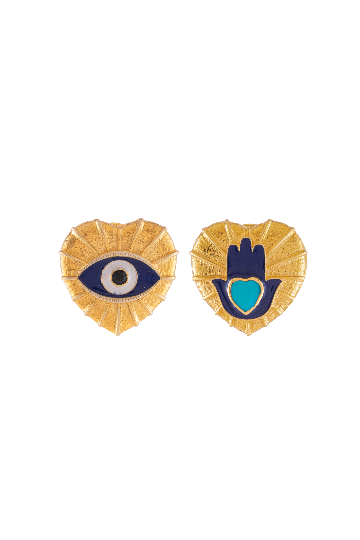 Hamsa & Evil Eyes Earring