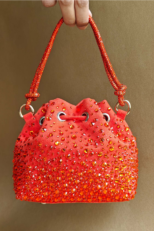 Micro Bucket Bag - Orange