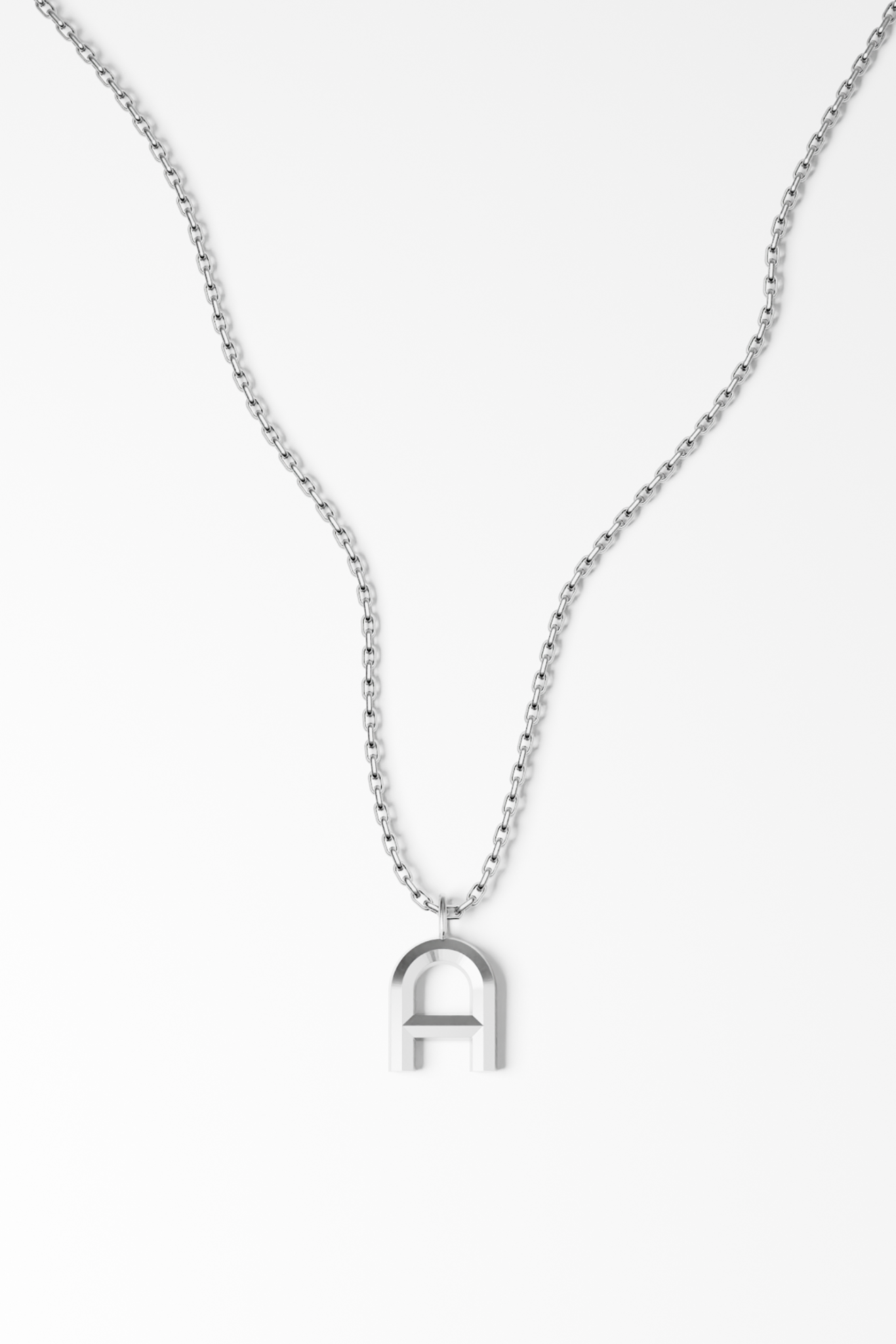 Bold Letter Necklace - A