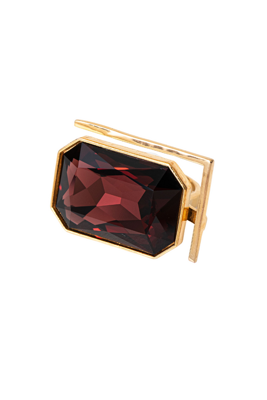 RADIANCE COCKTAIL RING - BURGUNDY