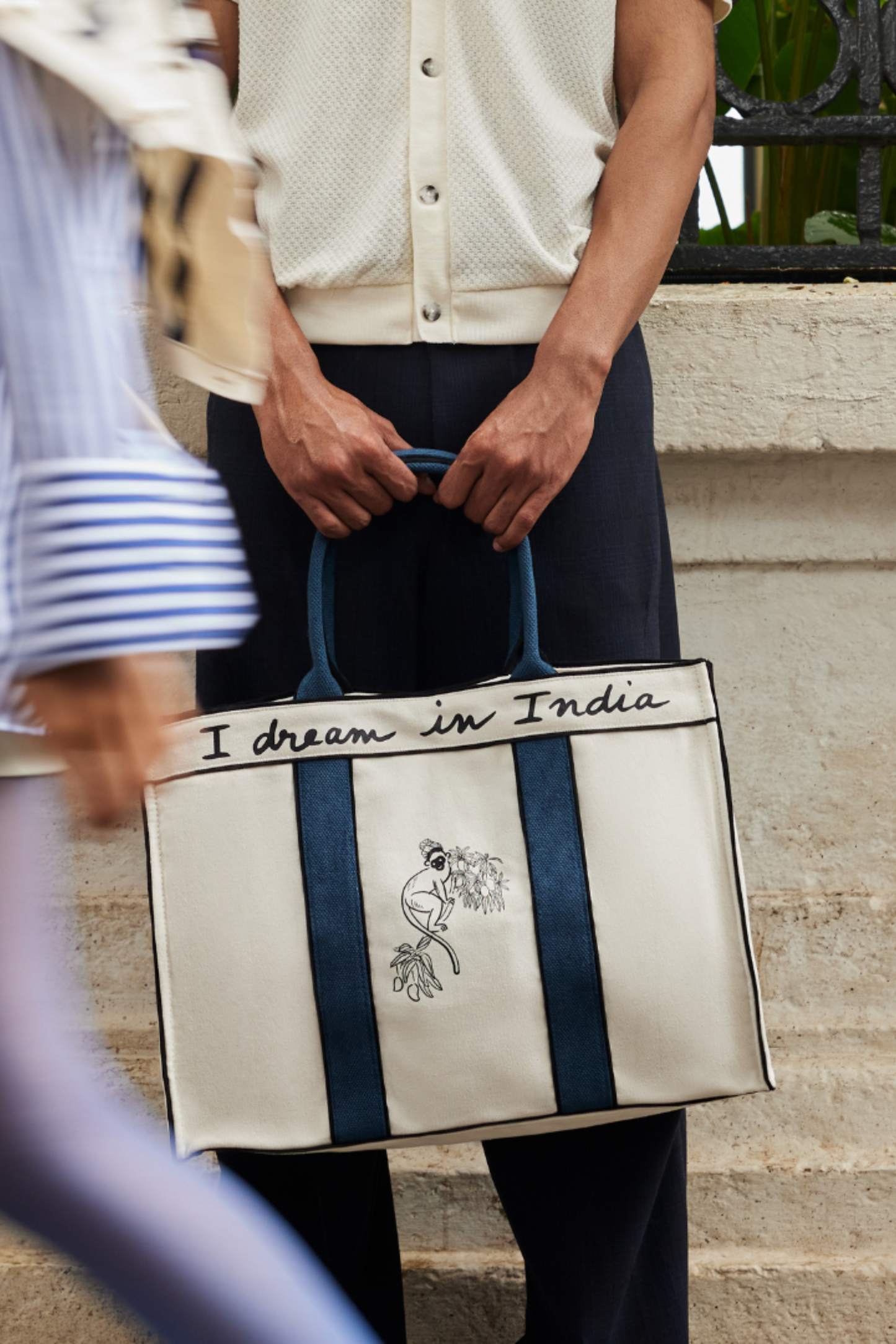 The India Tote - Jodhpur Blue