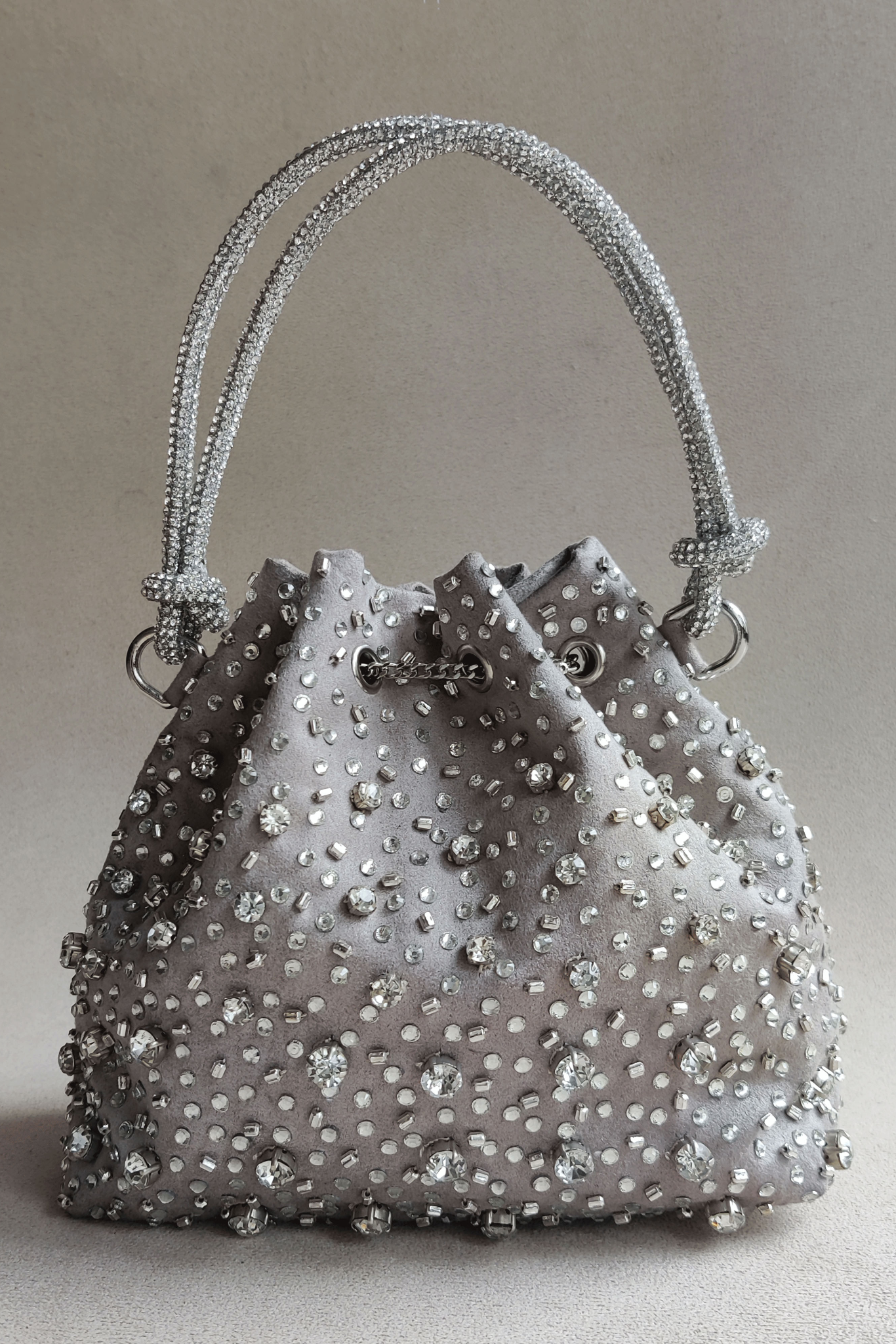 Starry Bucket Bag - Silver Grey