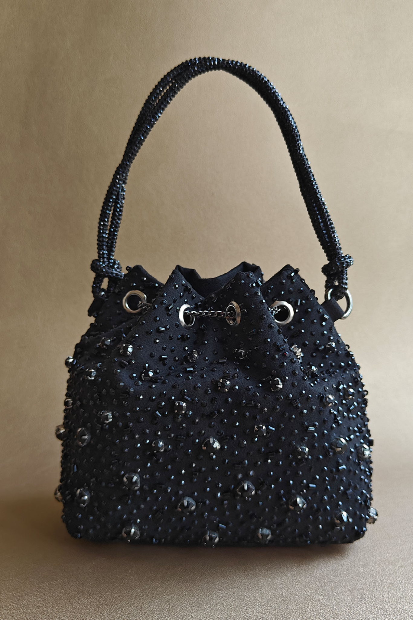 Starry Bucket Bag - Black