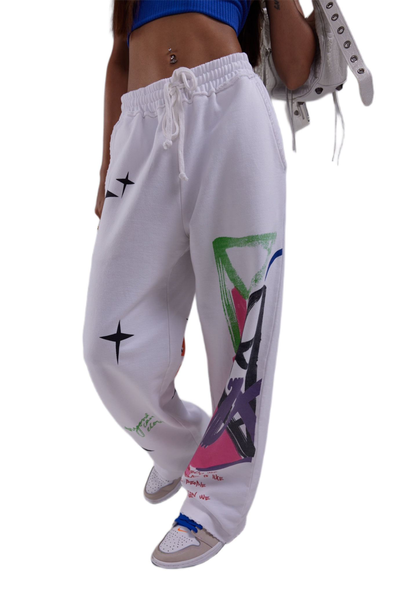 Sweatpant - White "Gone with the wind"