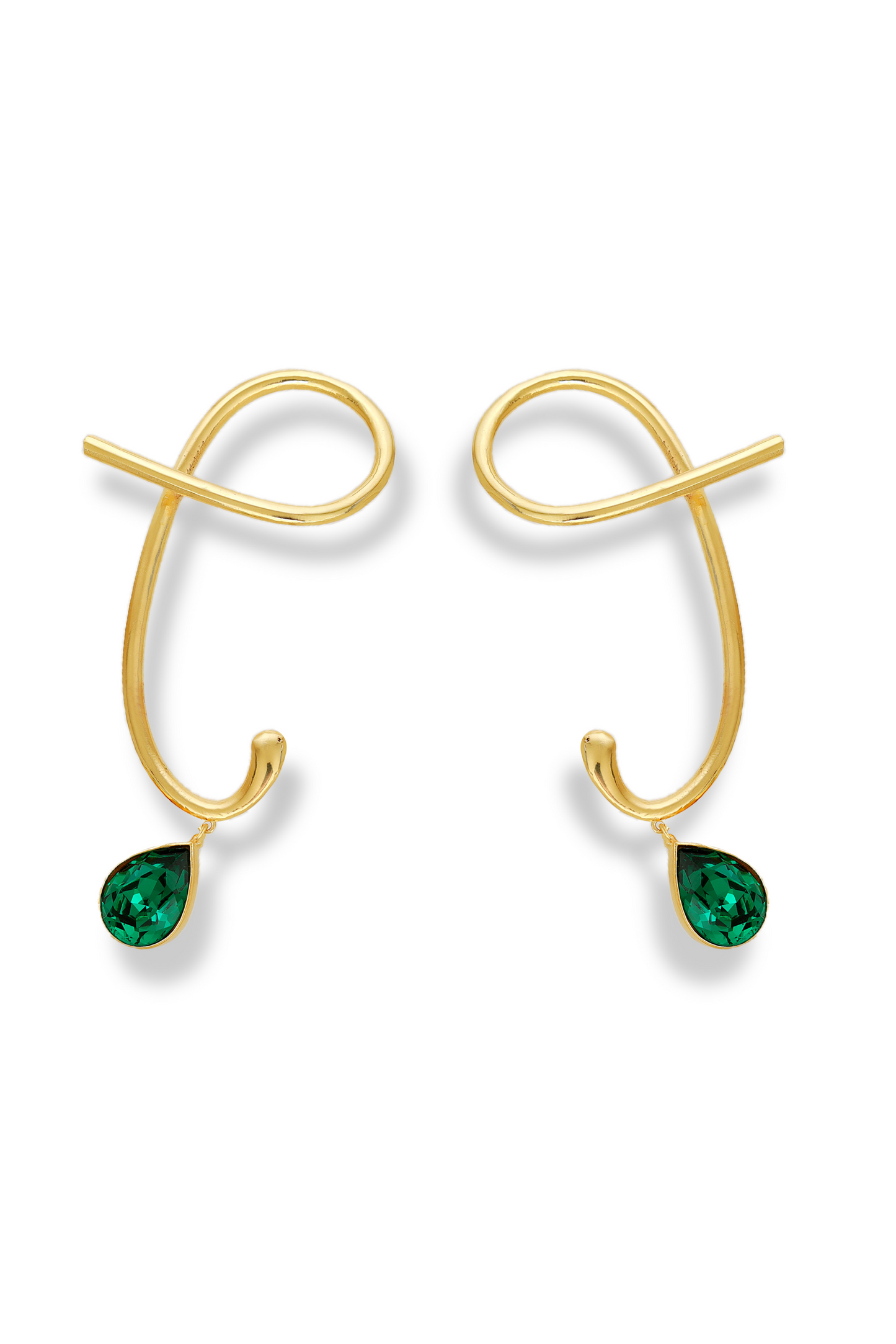 Eternal Echo Earrings - Emerald Green