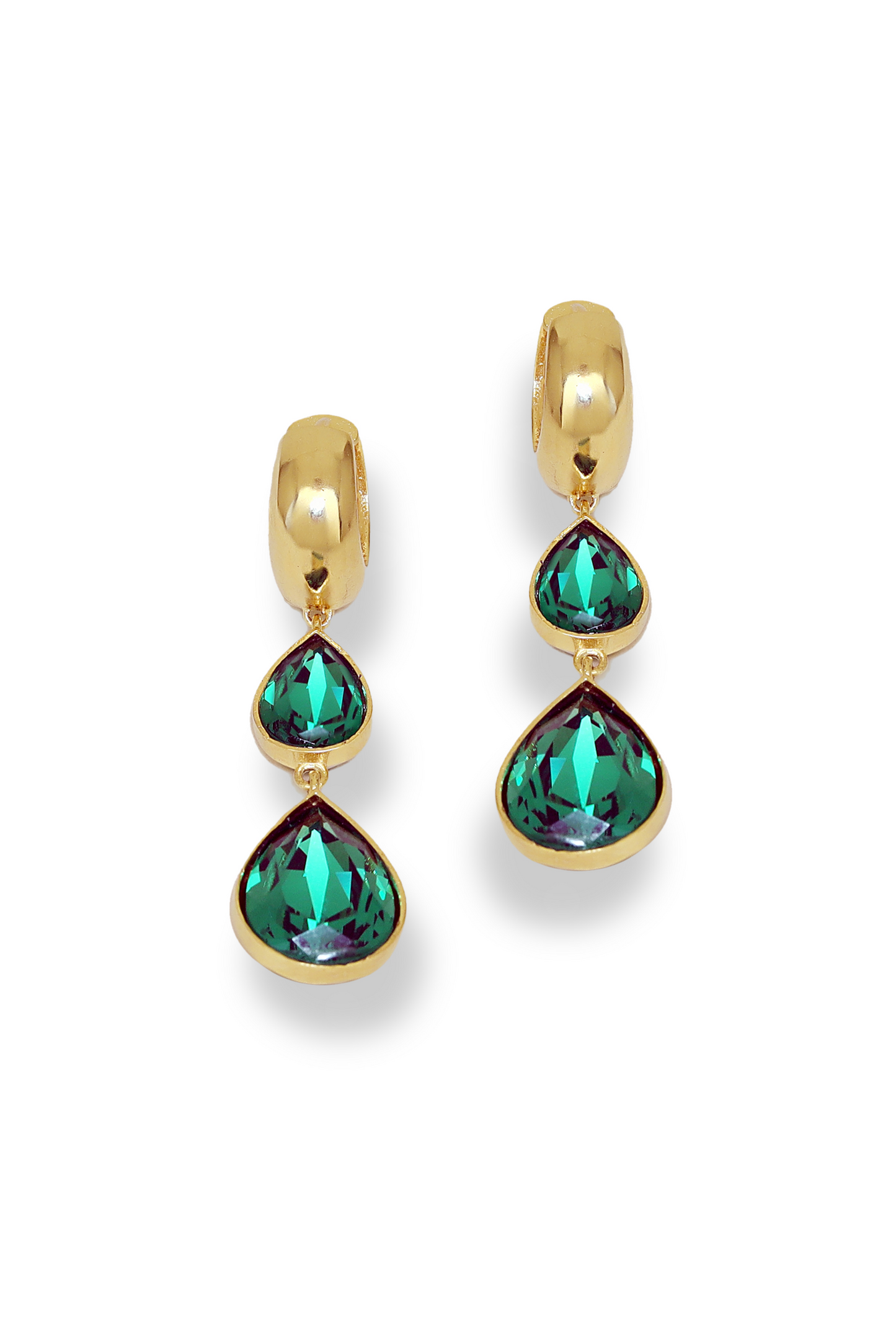 Forever Yours Earrings - Emerald Green