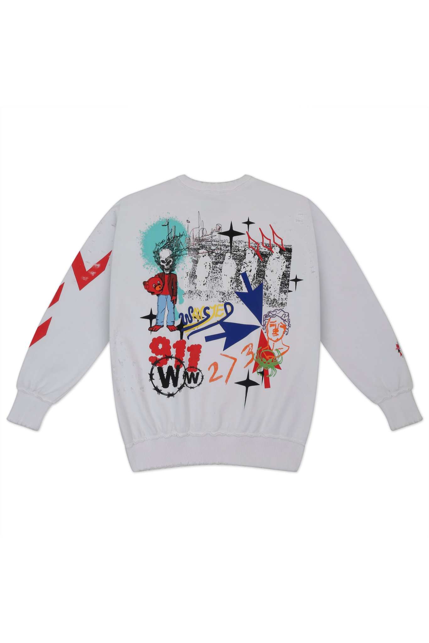 Sweatshirt - White "Gone with the wind"