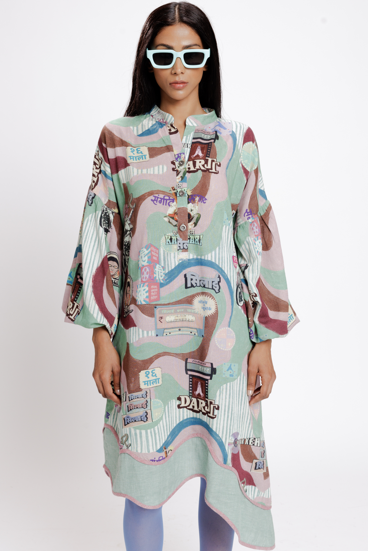 Filmy Shirt Dress