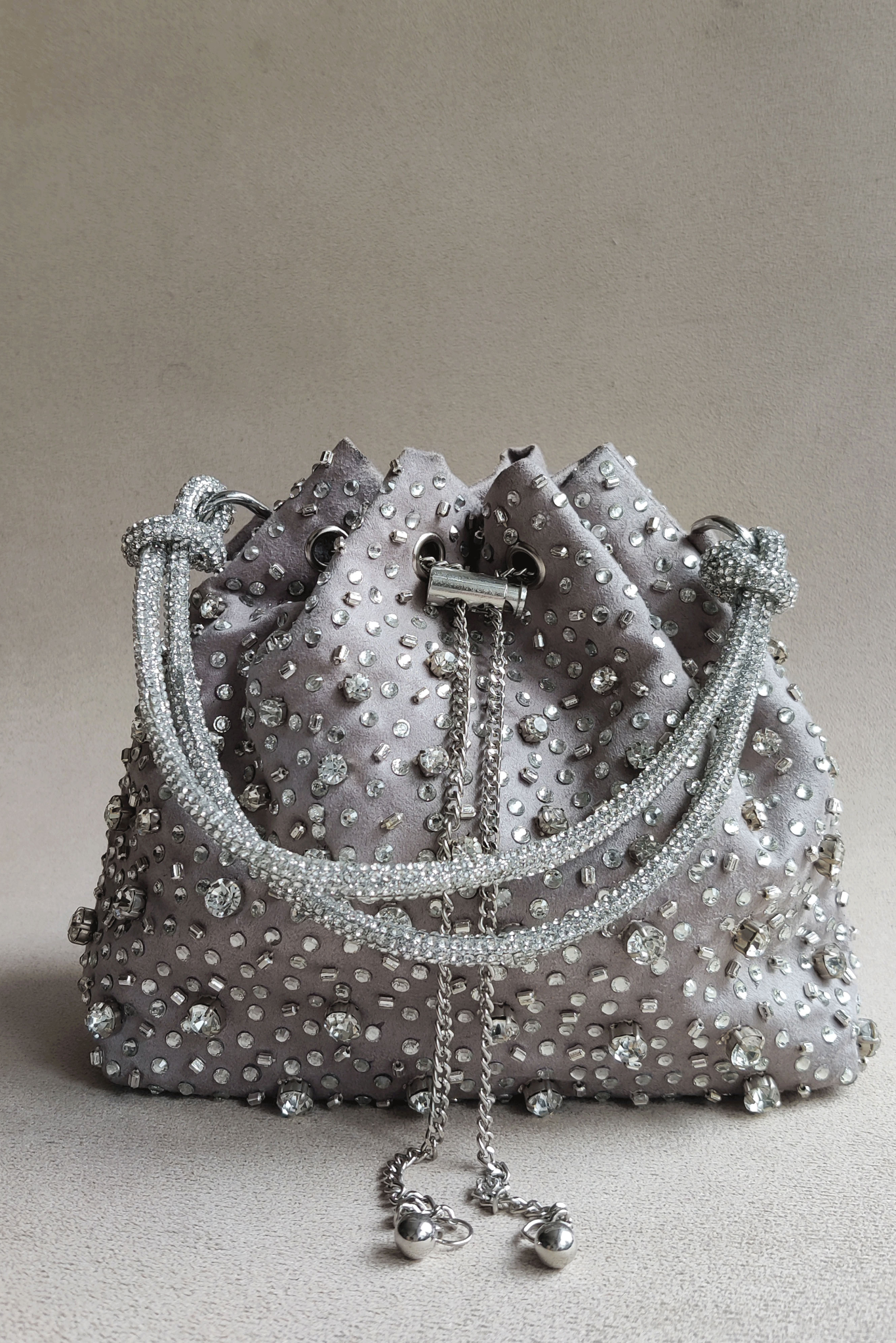 Starry Bucket Bag - Silver Grey