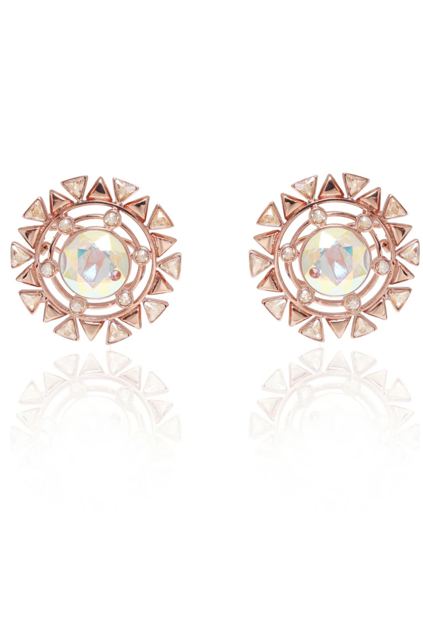 Setting Sun Earrings - Rosegold