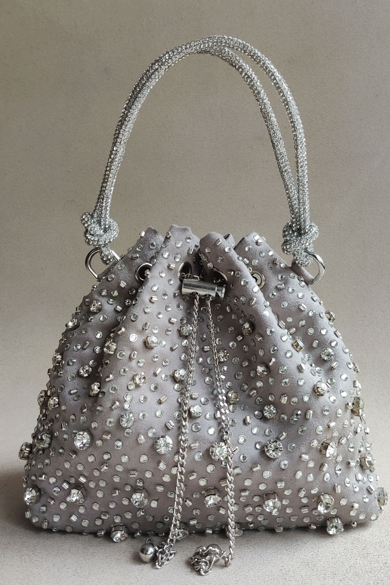 Starry Bucket Bag - Silver Grey