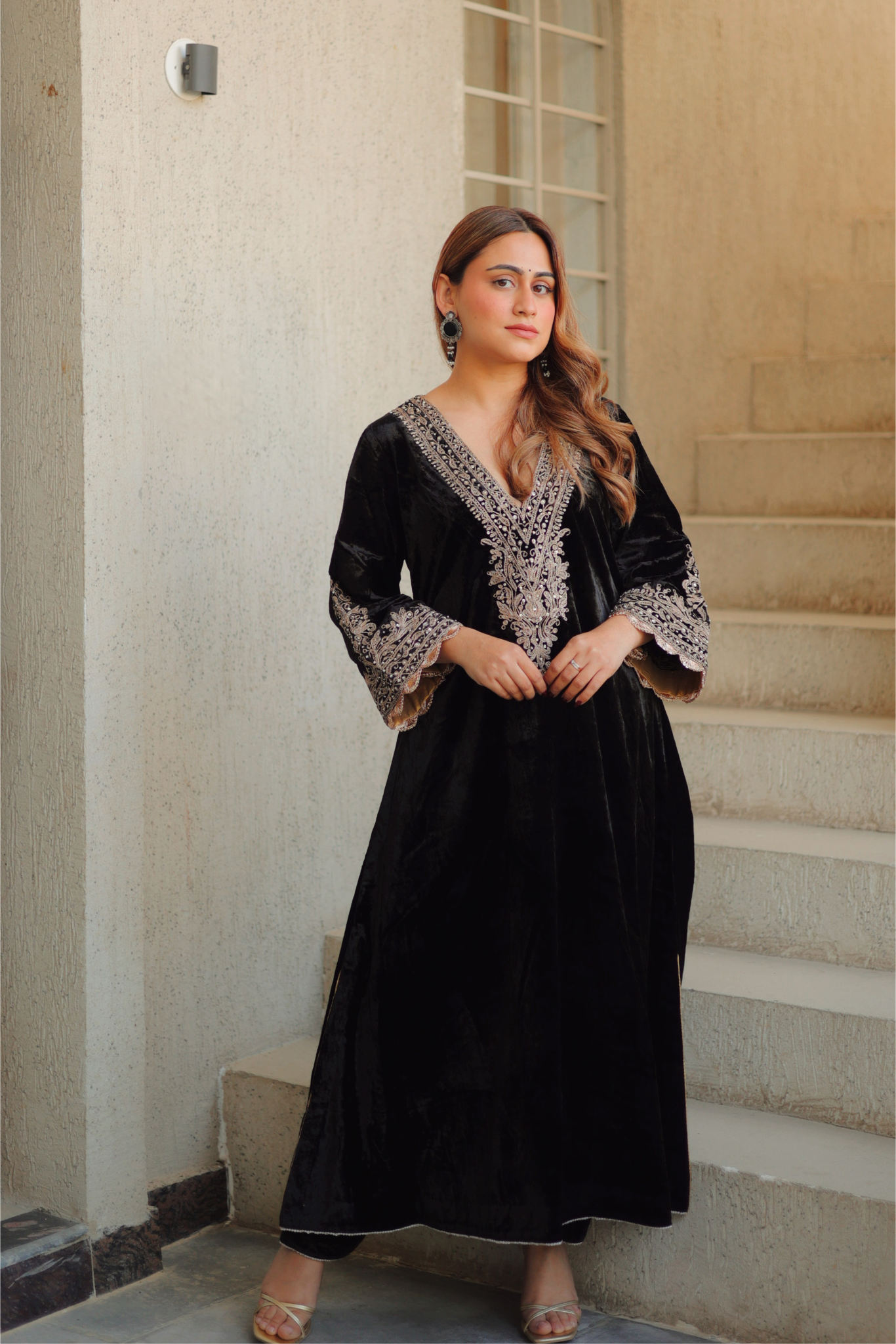 Rasha - Long A-line Chauga with Salwar