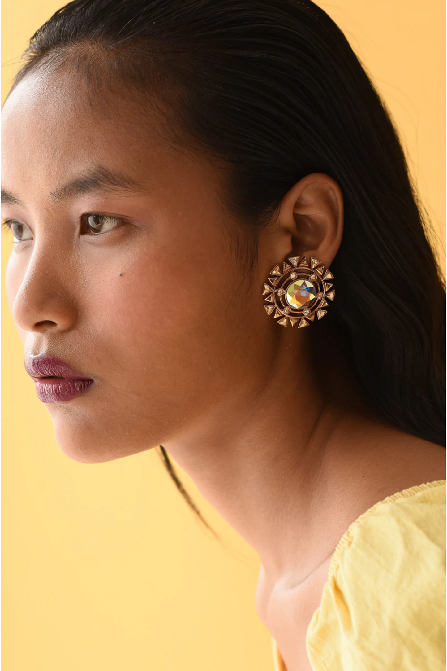 Setting Sun Earrings - Gold