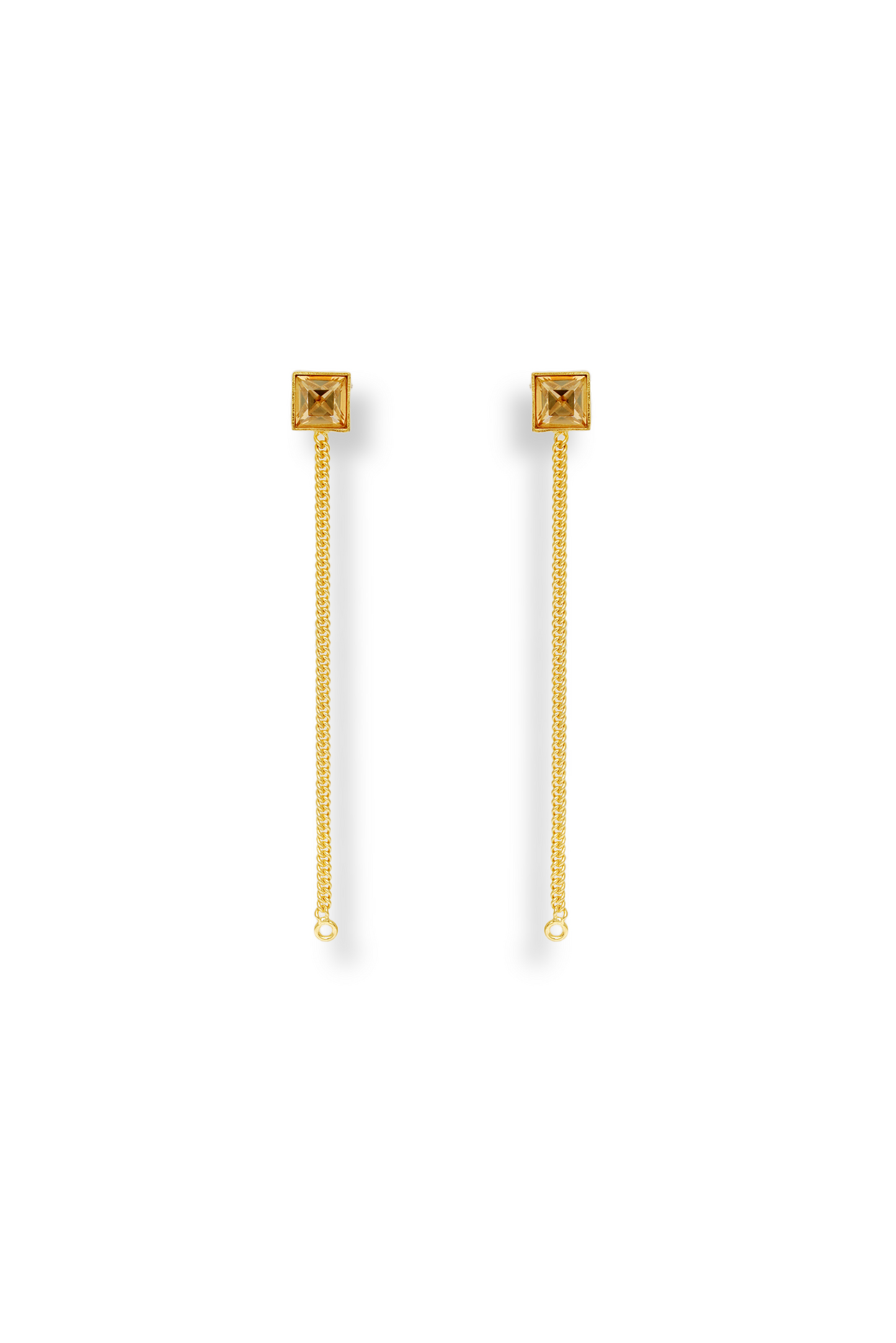 Velvet Veil Earrings - Golden