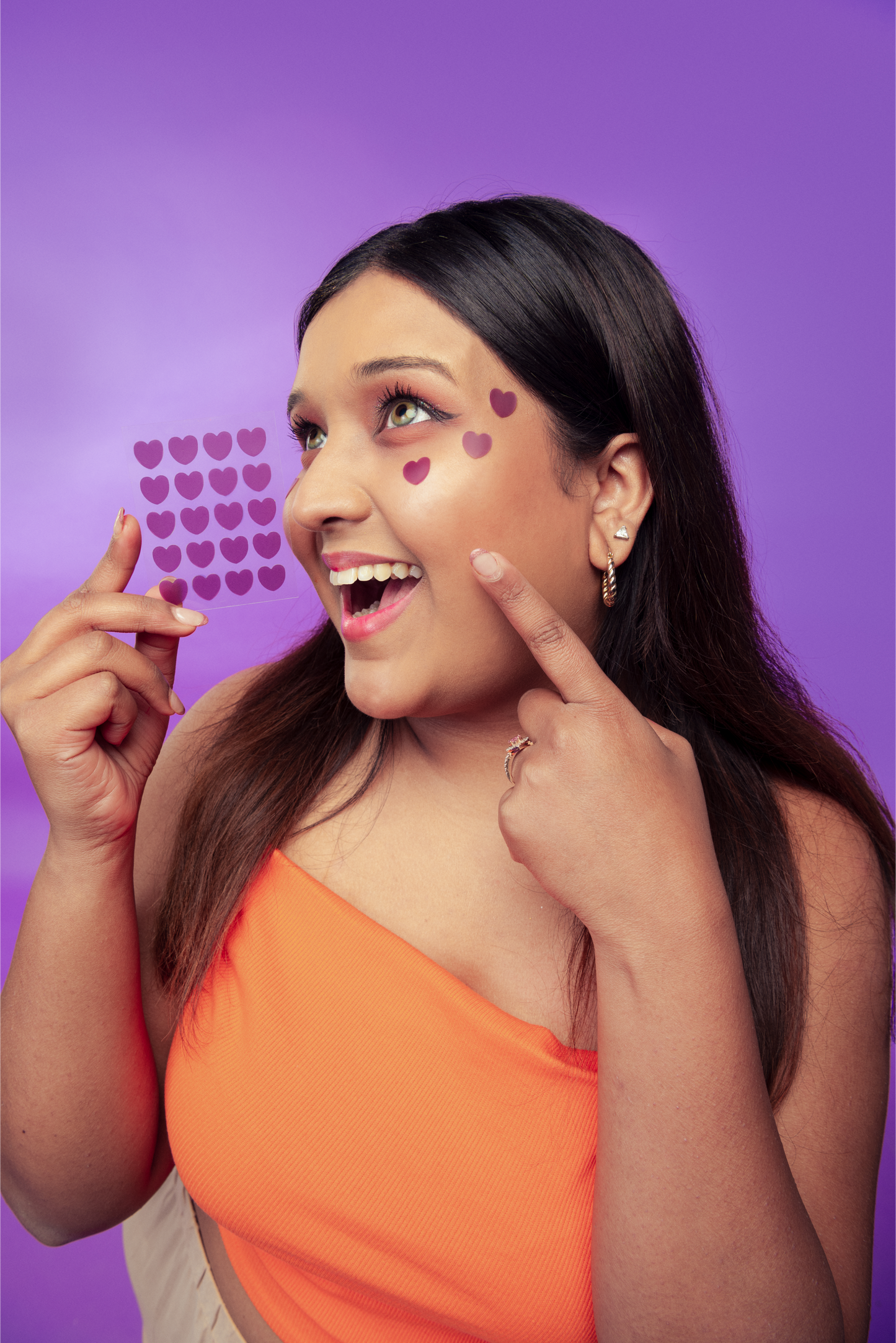 Gush Beauty Pimple Patches for Healing Acne, Zits and Blemishes  - Purple Heart