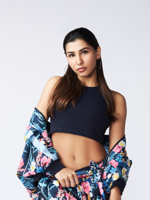 Navy Blue Crop Top