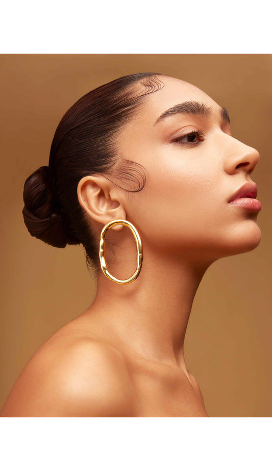 Lumi Hoop Earrings - Golden