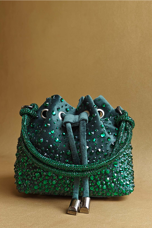 Micro Bucket Bag - Bottle Green